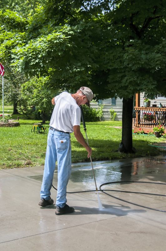Cleaning a Driveway