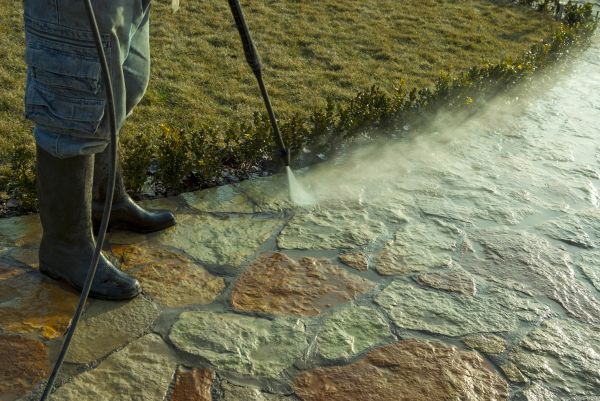 Stone Power Washing in Auburn