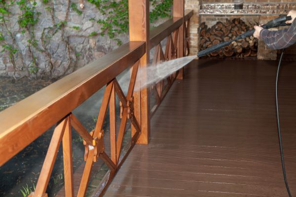 Porch Dirt Removal in Auburn